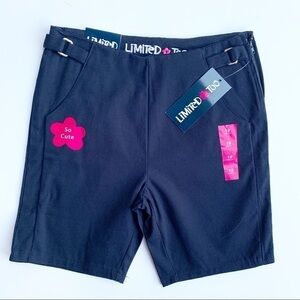 Limited Too Girls Navy Uniform Shorts Size 10